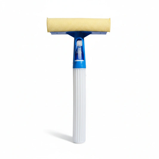 3-in-1 Window Cleaning Tool – Spray, Scrubber & Squeegee