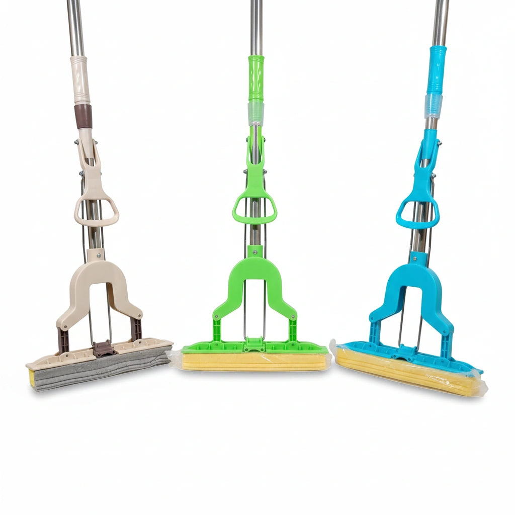 DustNGo Magic Mop – Butterfly Sponge Mop with Easy Squeeze Handle