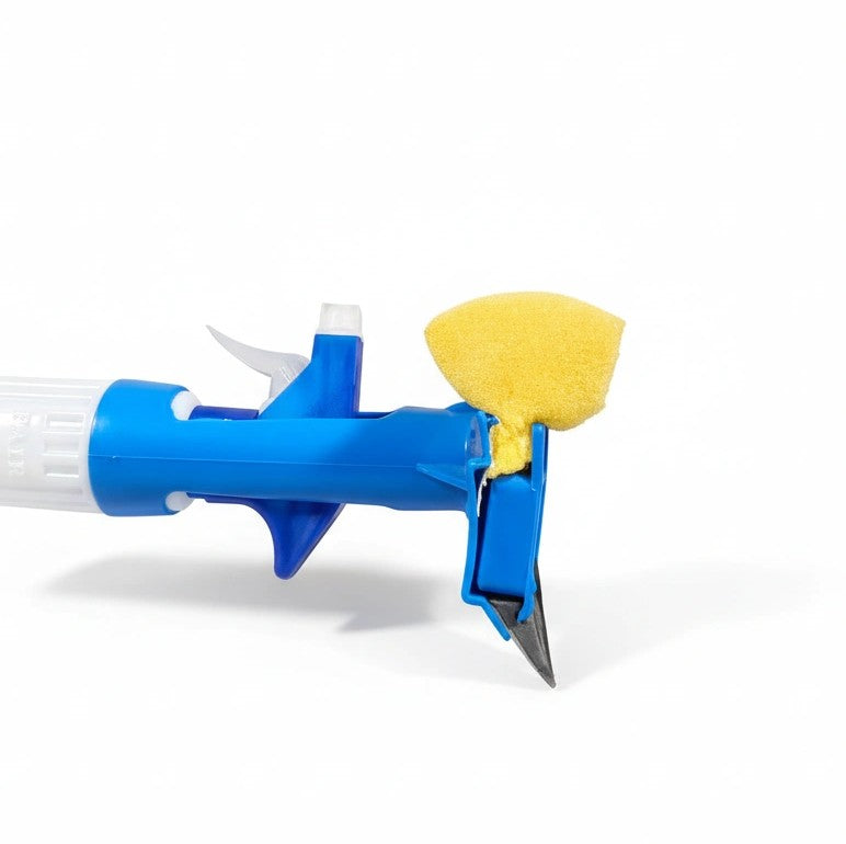 3-in-1 Window Cleaning Tool – Spray, Scrubber & Squeegee
