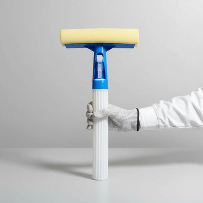 3-in-1 Window Cleaning Tool – Spray, Scrubber & Squeegee