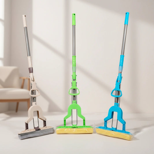 DustNGo Magic Mop – Butterfly Sponge Mop with Easy Squeeze Handle