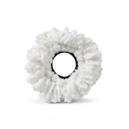 Spin Floor Cleaning Bucket Mop Set – PVC Bucket with Plastic Spinner & 2 Microfiber Heads