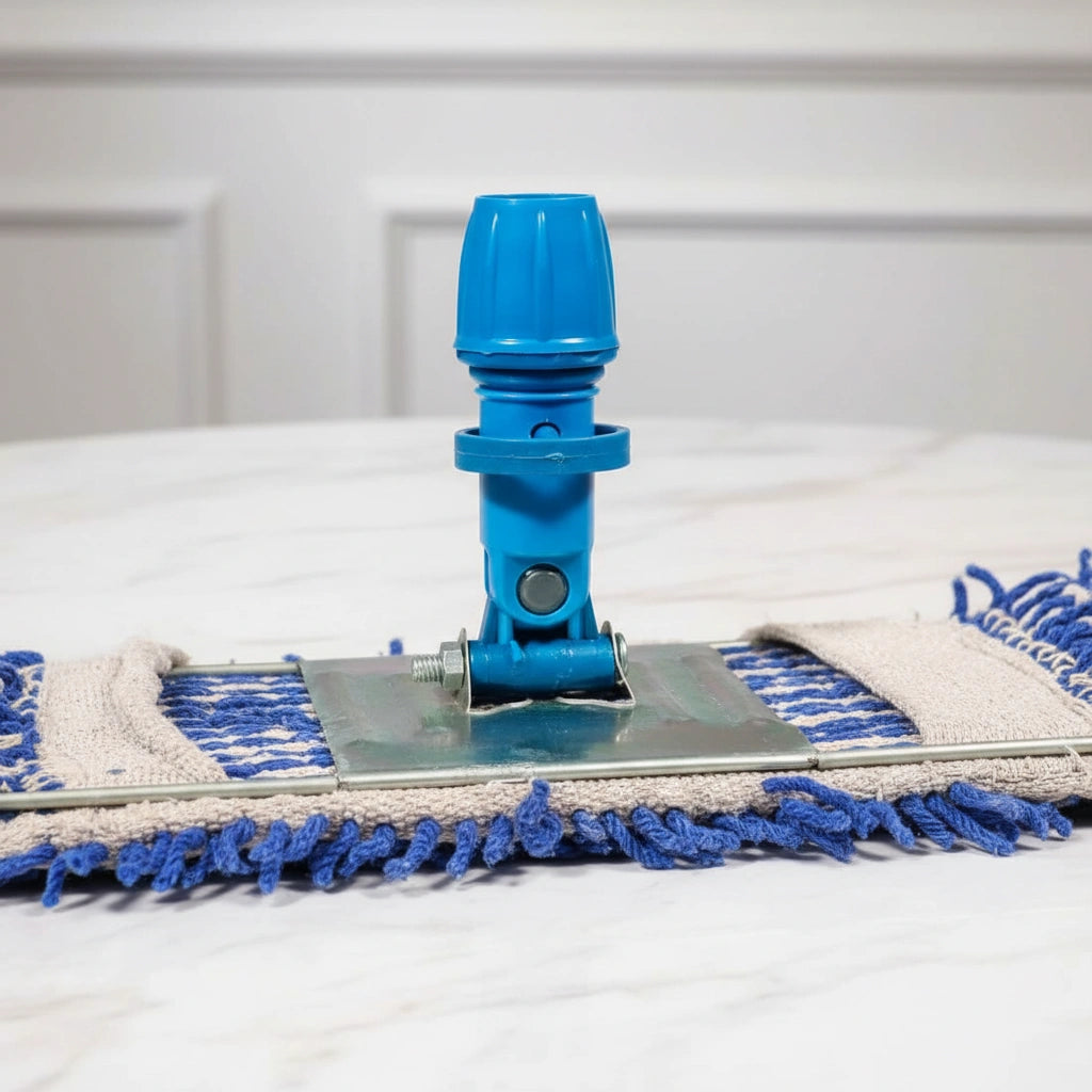 DustNGo Wet & Dry Cotton Flat Floor Mop – Heavy Duty Flat Mop with Long Handle